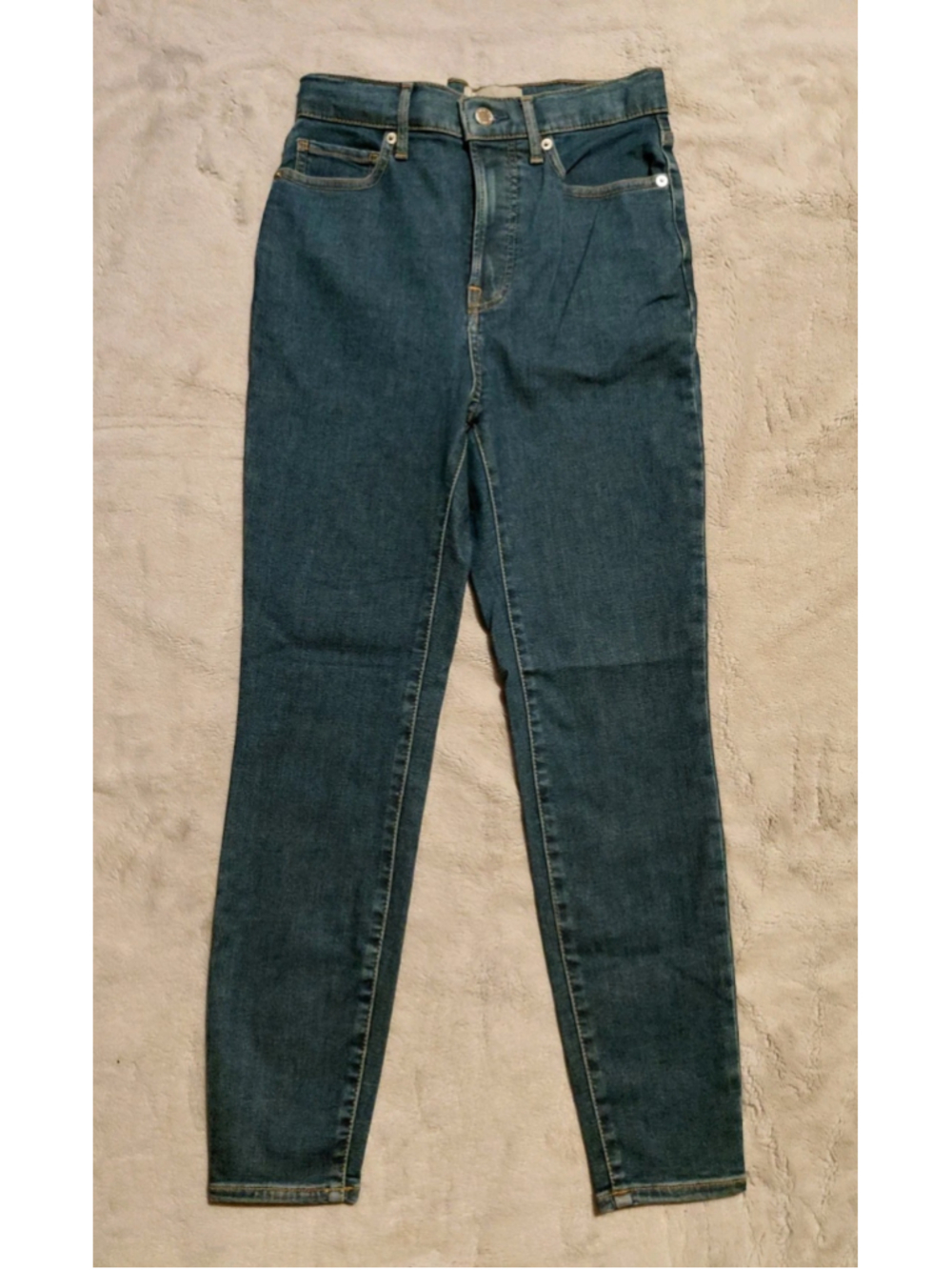 Everlane The Way High Skinny Jeans Ankle Crop High Waisted Stretch Size 27 NWT